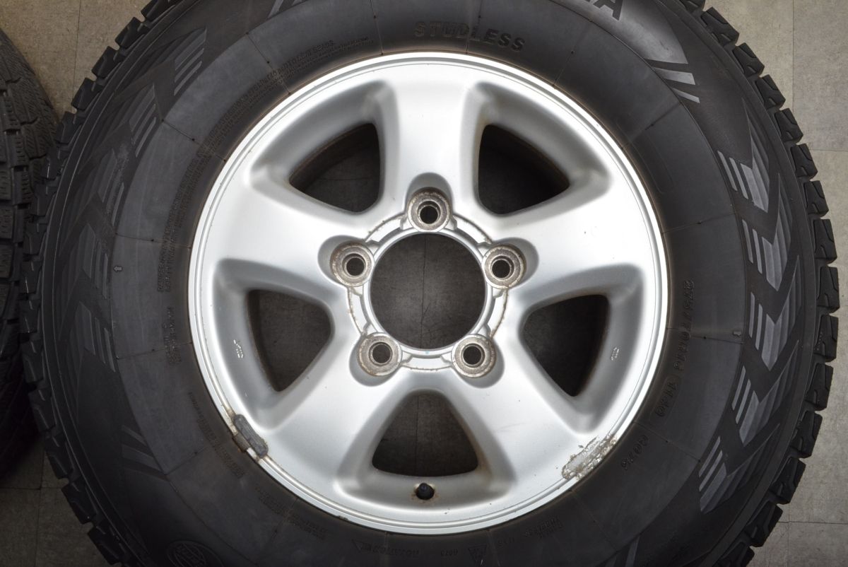 送料無料！ 程度良好品 トヨタ ランドクルーザー100 純正 16in 8JJ 60 PCD150 ヨコハマ アイスガードG075 275 70R16 4本セット ランクル シグナス 進化した