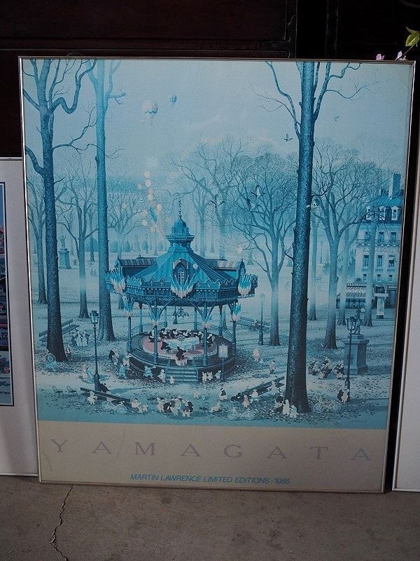 ヒロ・ヤマガタのリトグラフ3枚セット(色あせあり)アウトレット