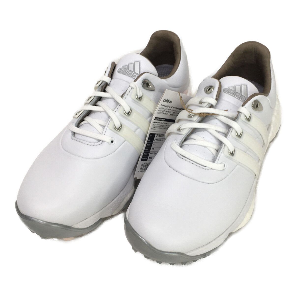 アディダス adidas ゴルフシューズ 23.5cm ホワイト ツアー360 22 LQB04 スパイクモア シンプル GV9662