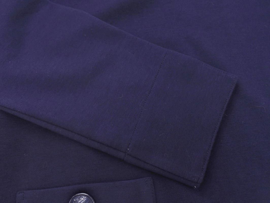 ブルーレーベルクレストブリッジ 袖 チェック ワンピース ネイビー