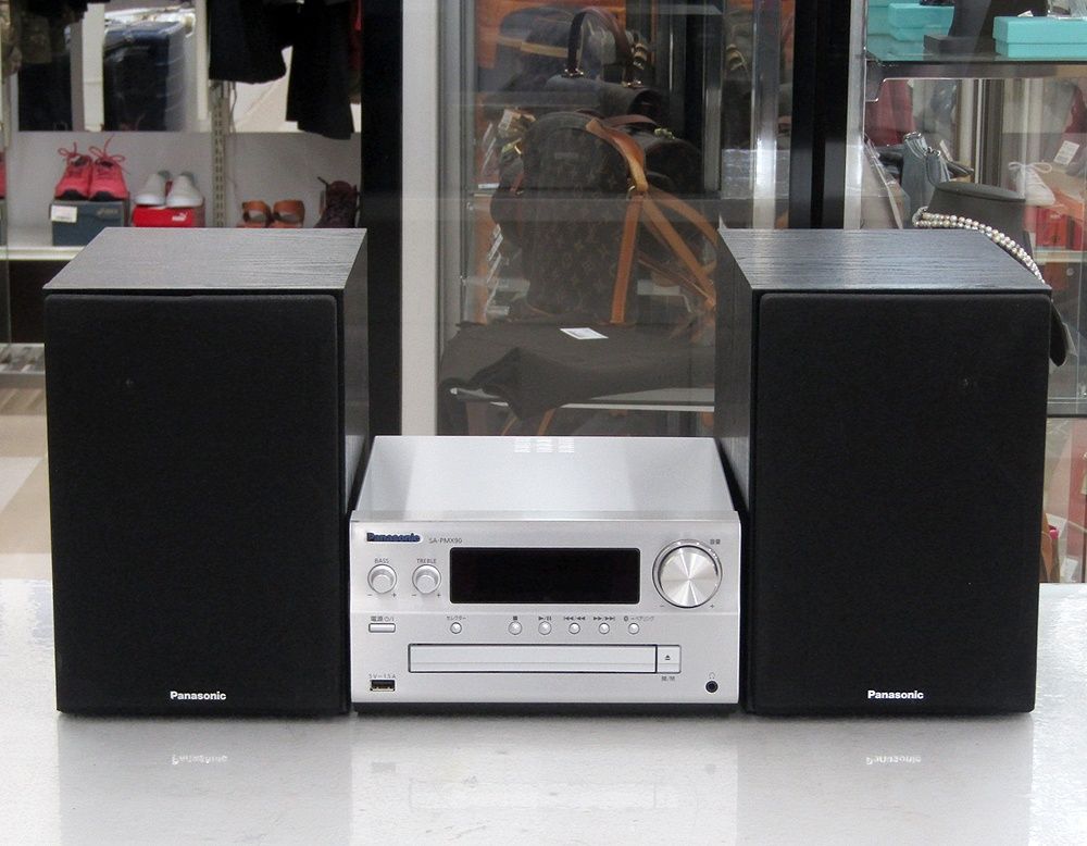 Panasonic パナソニック ミニコンポ FM|AM 2バンド Bluetooth対応 ハイレゾ音源対応 シルバー SC-PMX90-S