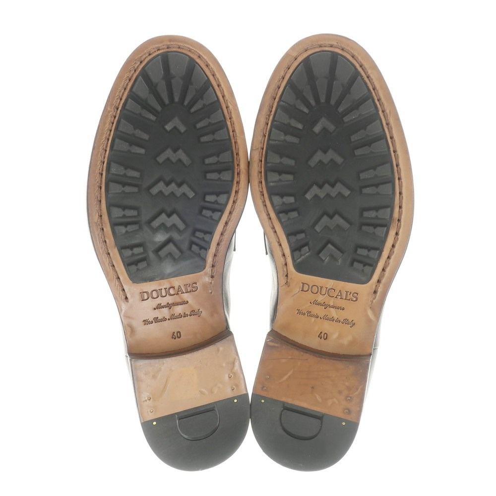 中古】デュカルス DOUCALS キルトタッセル サイドゴアブーツ