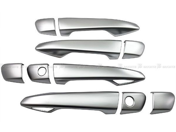 GS250 GRL11 ドアハンドルカバー ノブ サテンシルバーメッキ
