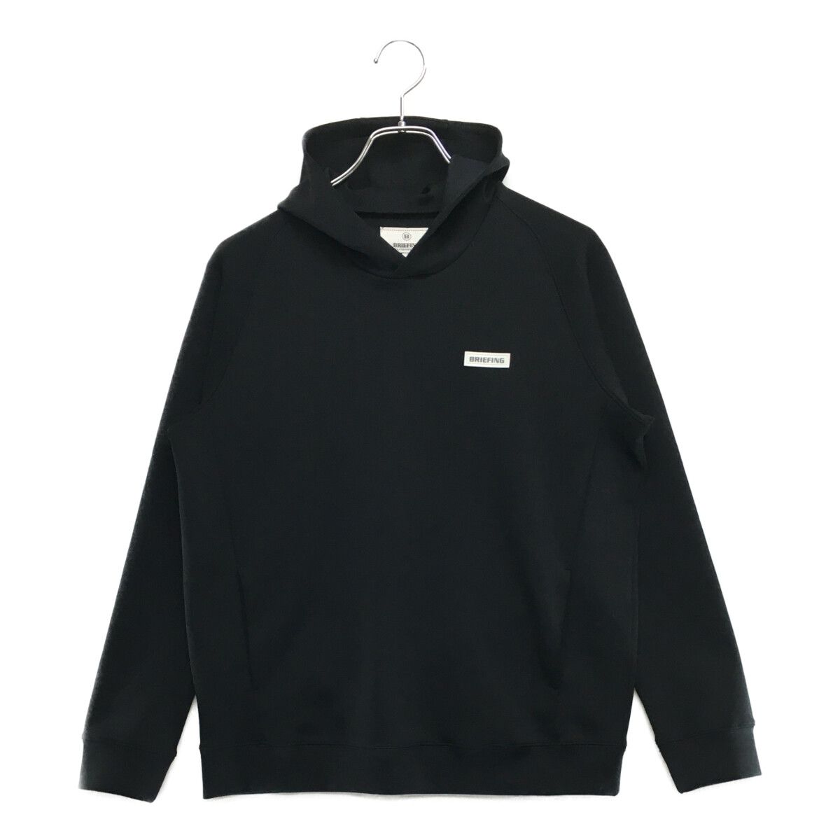 BRIEFING - coco 中古 ブリーフィング BRIEFING レディース パーカー L 黒 ブラック ジャージ素材 中古 レディース ブリーフィング BRIEFING パーカー L 黒