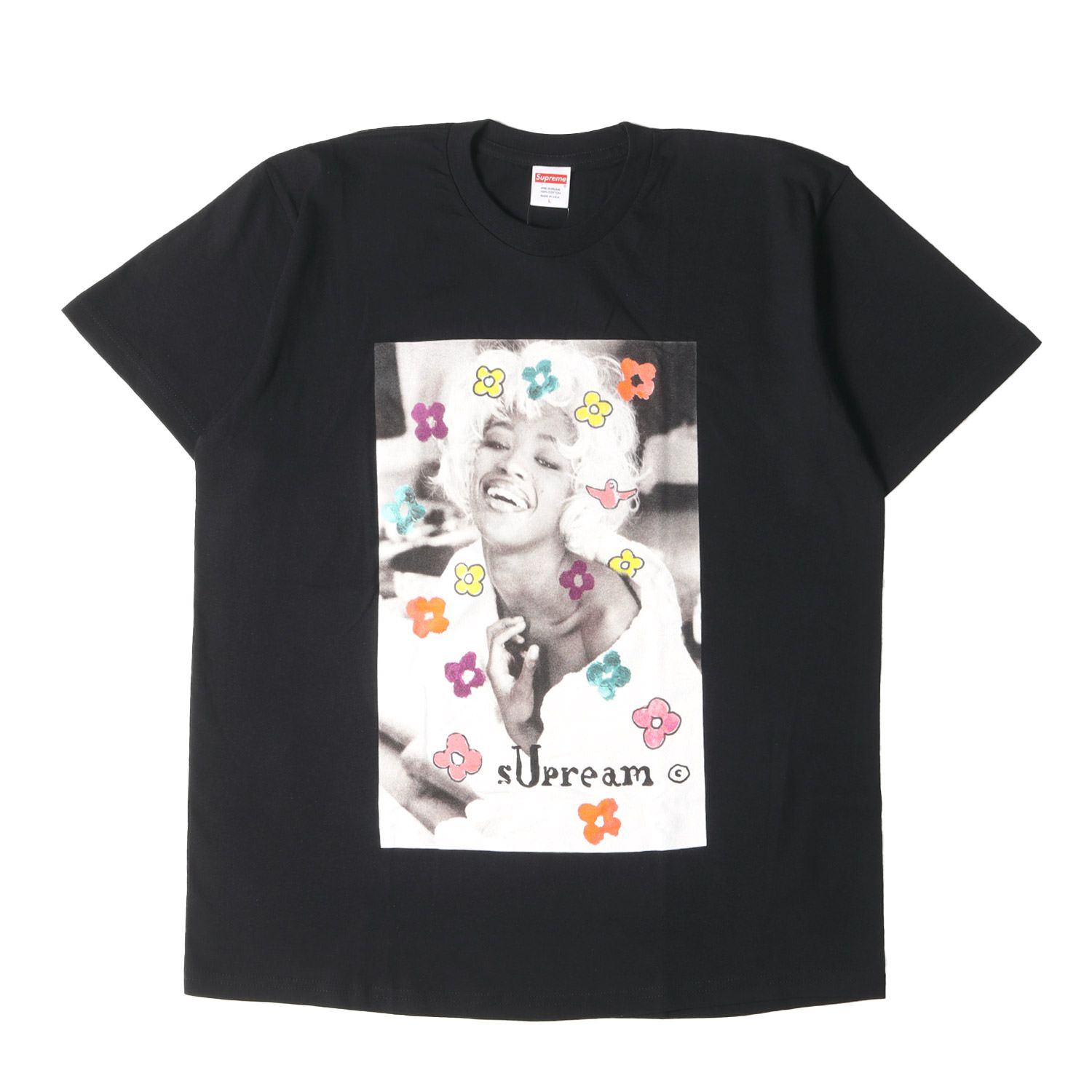 新品 Supreme シュプリーム Tシャツ サイズ:L 20SS ナオミ フォト グラフィック クルーネック Tシャツ Naomi Tee ブラック 黒 トップス カットソー 半袖【メンズ】