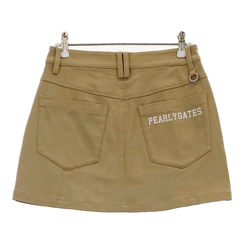 サイズ：0 PEARLY GATES パーリーゲイツ ストレッチスカート ブラウン