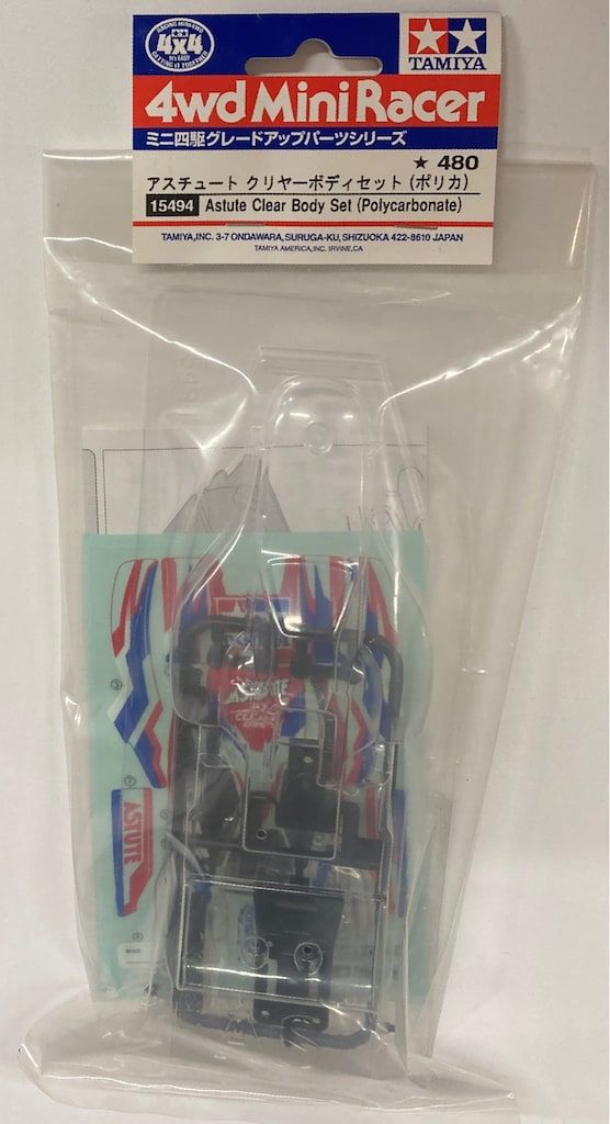 (未使用･未開封品)　タミヤ グレードアップパーツシリーズ No.494 アスチュート クリヤーボディセット 15494 df5ndr3 ミニ四駆 タミヤ ミニ四駆グレードアップパーツ No.494