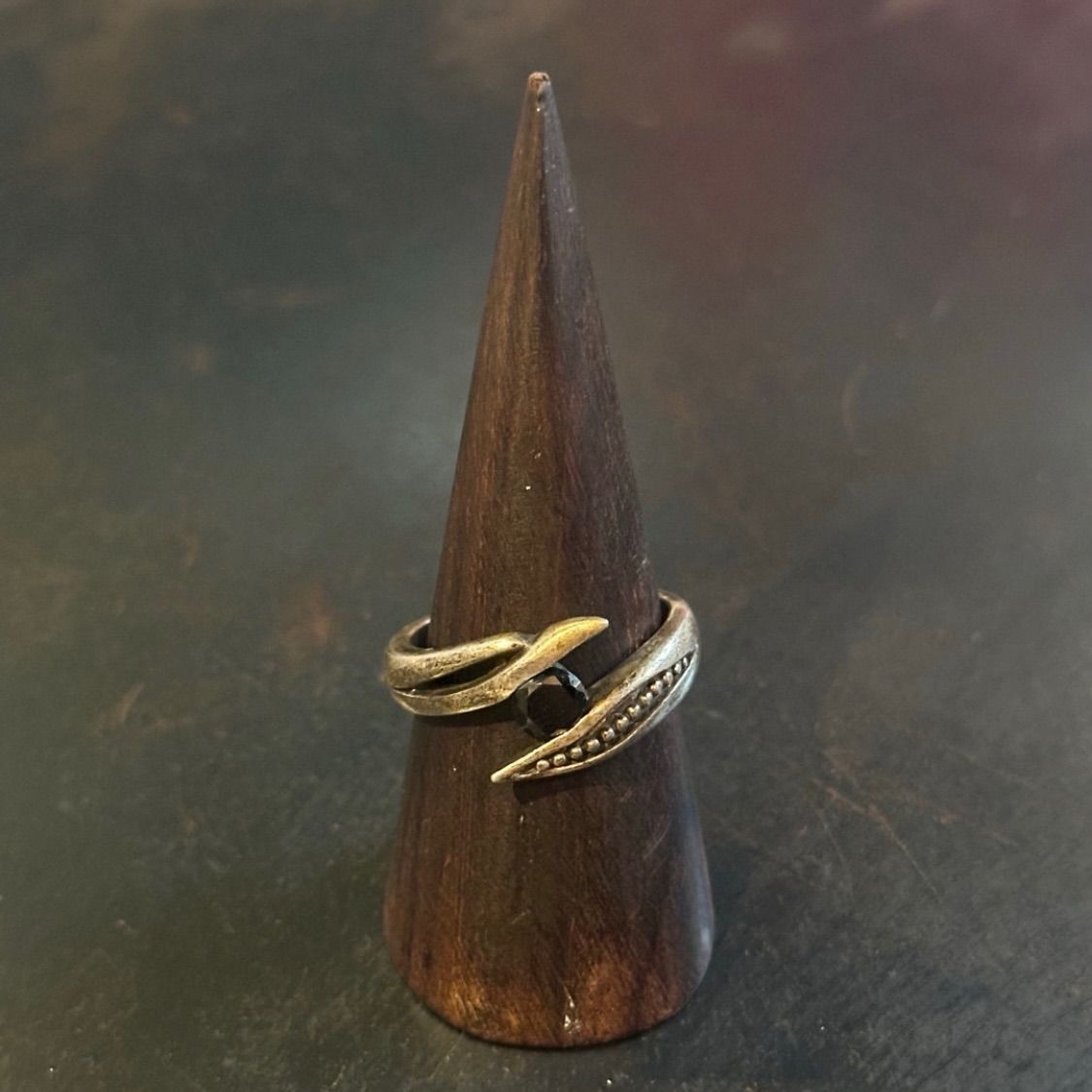 SILVER925 ONYX DESIGN RING/シルバー/リング