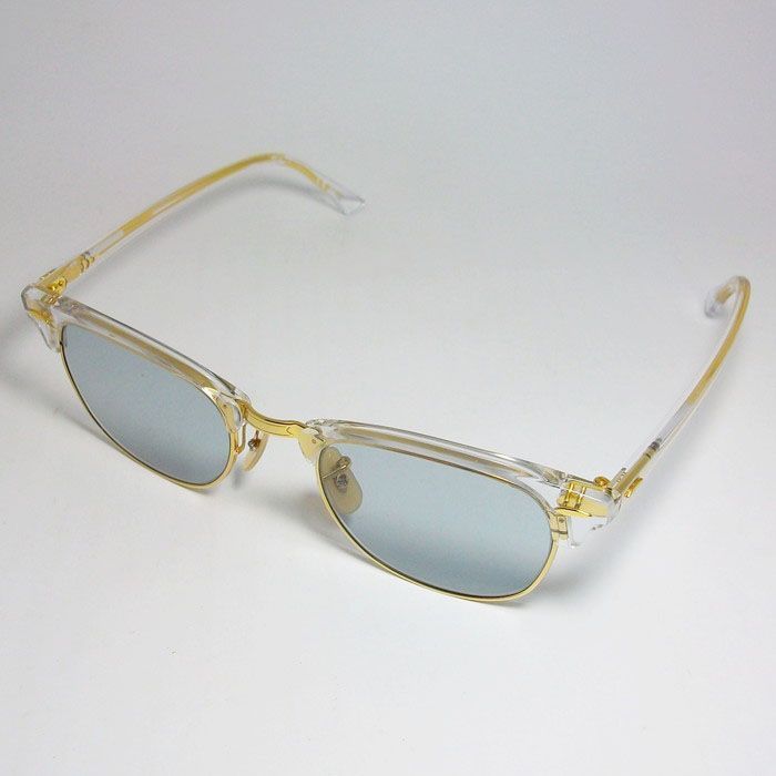 ReVision リビジョン x RayBan レイバン CLUBMASTER クラブマスター 眼鏡 メガネ フレーム サングラス RB5154-5762-49 RESGY RX5154-5762-49 RESGY クリア ゴールド スモーキーグレー