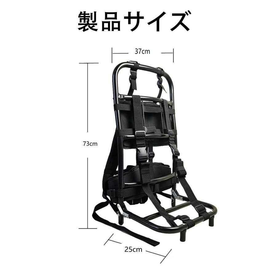 着脱簡単キャリーカート背負い子 背負投釣り