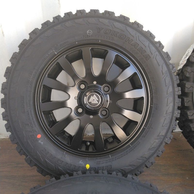 溝あり】145/80R12スタッドレス・ホイール4本セット クリッパー