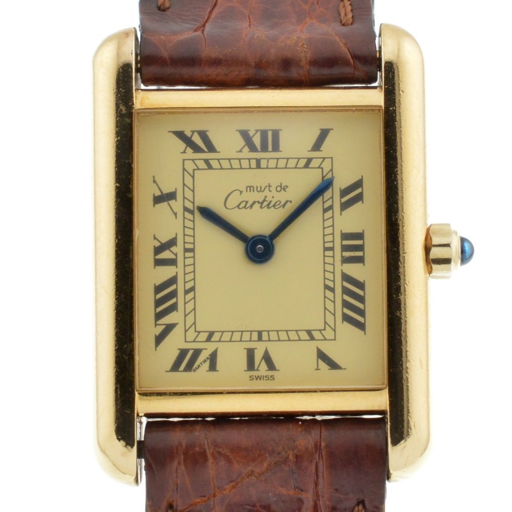 カルティエ CARTIER 366001 ヴィンテージ マストタンク ヴェルメイユ