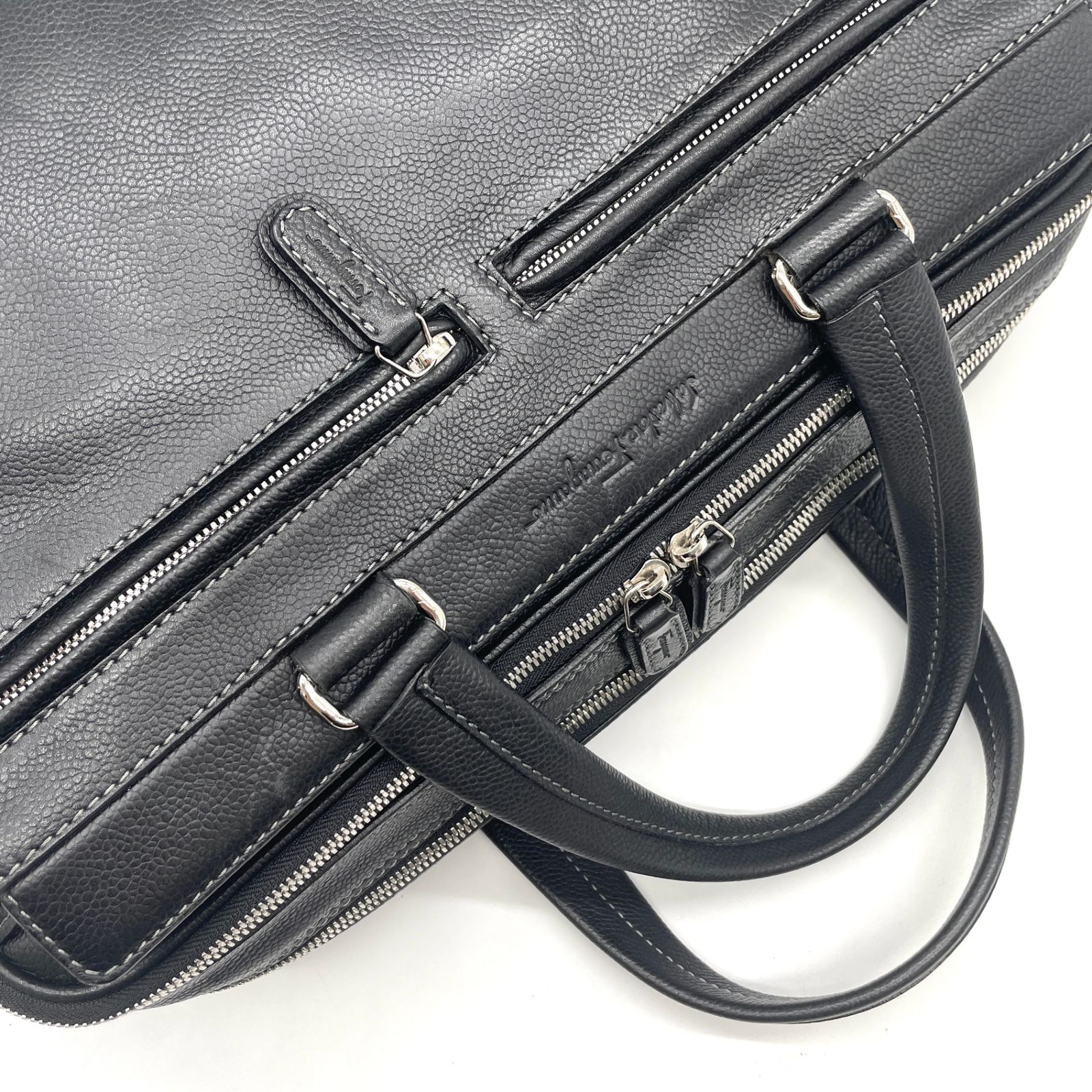 サルヴァトーレフェラガモ ビジネスバッグ レザー メンズ Salvatore