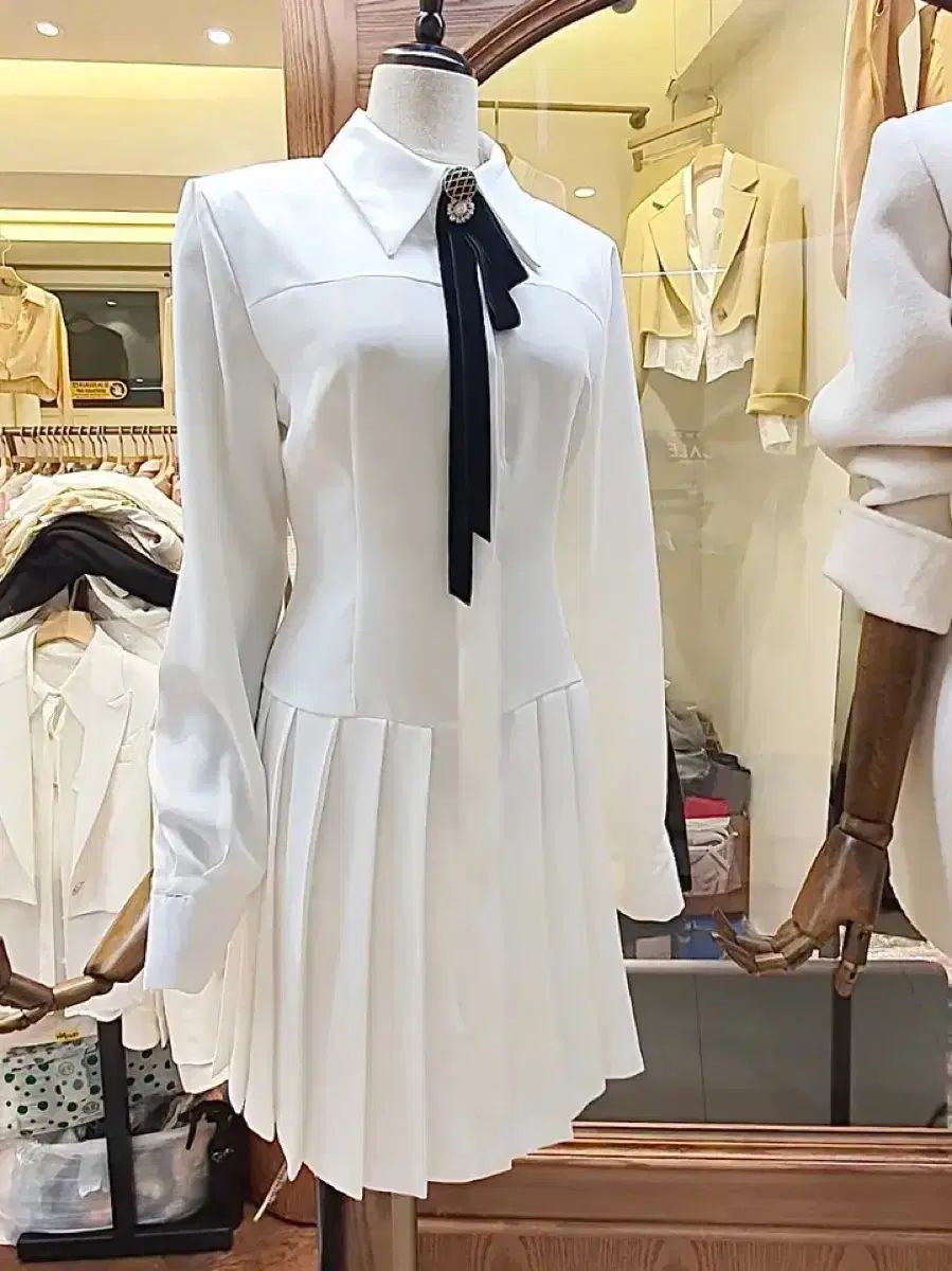 シャツワンピース SMラウンジルック ワンピース ホワイトシャツ