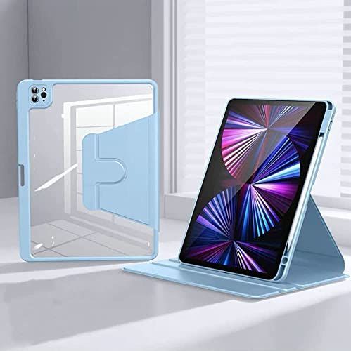 iPad Air 5/Air 4/Pro 11(2022/2021)_ブルー 縦置き iPad Air 5/Air 4/iPad Pro 11 2022 ケース 360度回転 iPad Pro 11 (第4世代/第3世代) ケース iPad Air 第5世代/