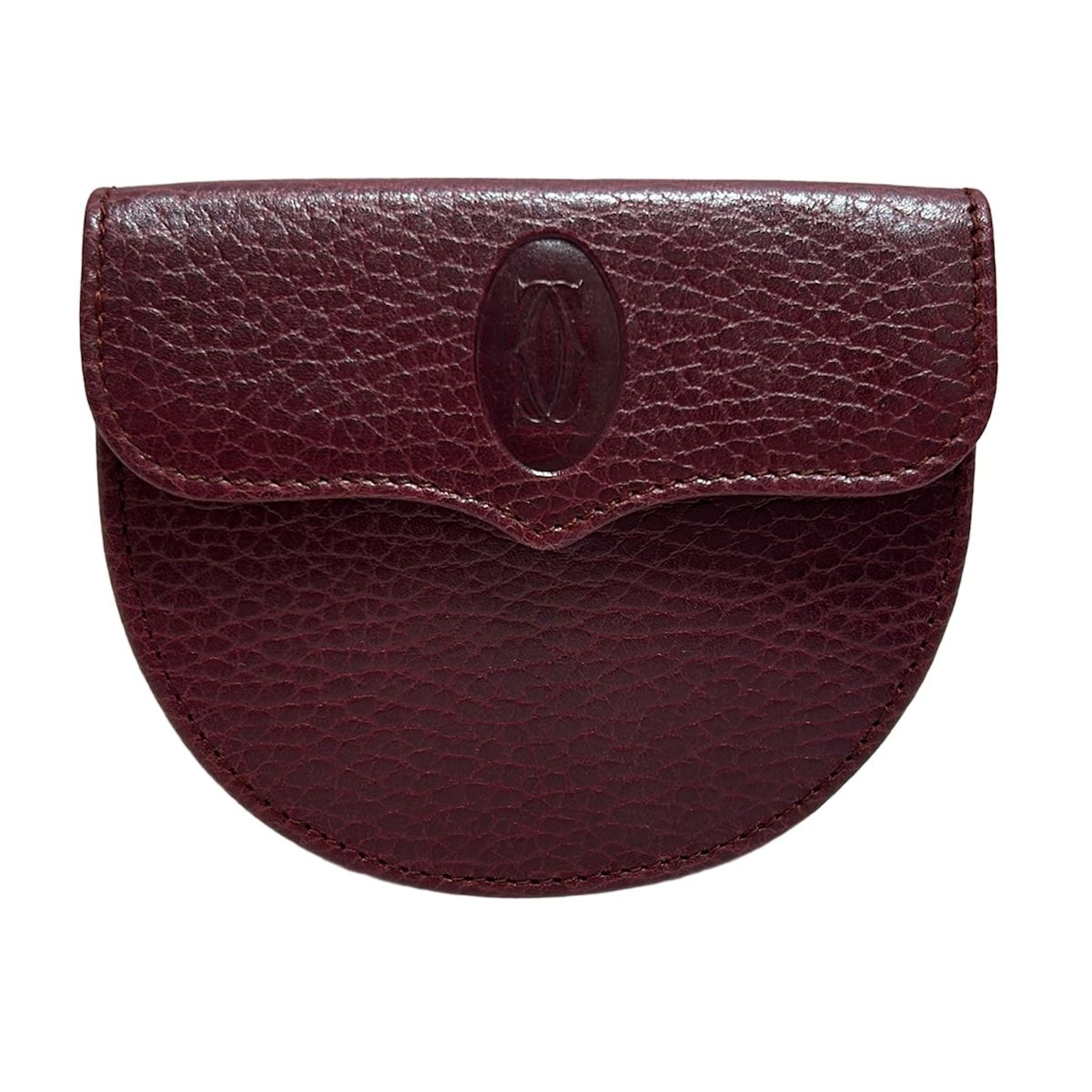 Cartier(カルティエ) コインケース美品 - ボルドー レザー
