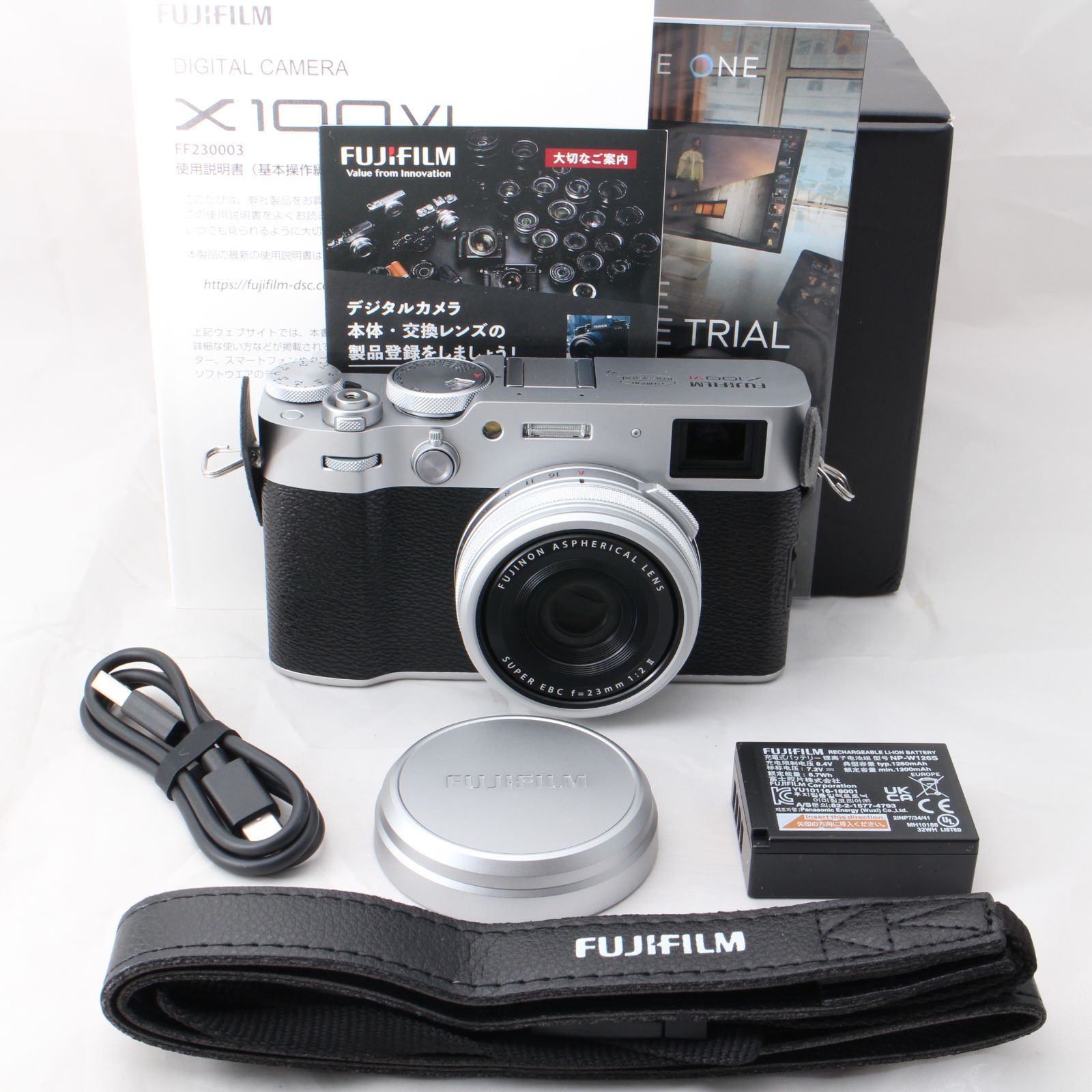 ☆新品級・00 SHOTS！☆ 富士フイルム FUJIFILM X100Ⅵ シルバー 多 