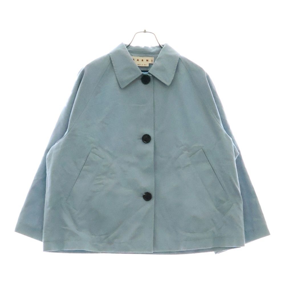 MARNI マルニ 21SS トレンチジャケット ボタンフライ ライトブルー レディース GIMA0149A0TCZ35