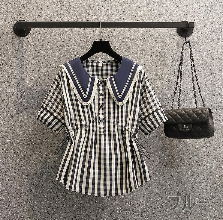 大きいサイズ レディース トップス シャツ 襟付き 春夏 秋 新品 半袖