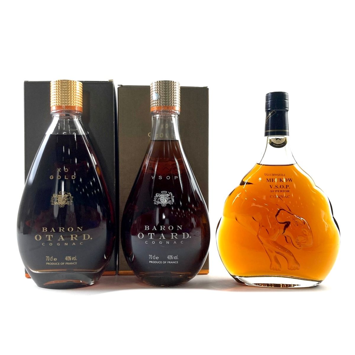 飲料・酒 コニャック 2本セット Otard Meukow