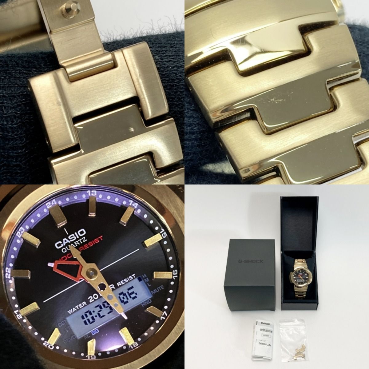 CASIO カシオ G-SHOCK フルメタル アナデジ AWM-500GD-9AJF 電波  