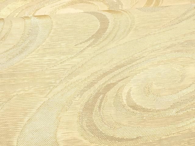 平和屋着物＊夏物 六通柄袋帯 流水文 金銀糸 正絹 逸品 DAAX5523cm