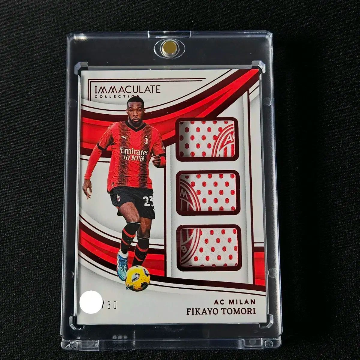 スポーツカード Panini パニーニ 真っ白な ピカヨ トモリ トリプル パッチ 30 限定 カード