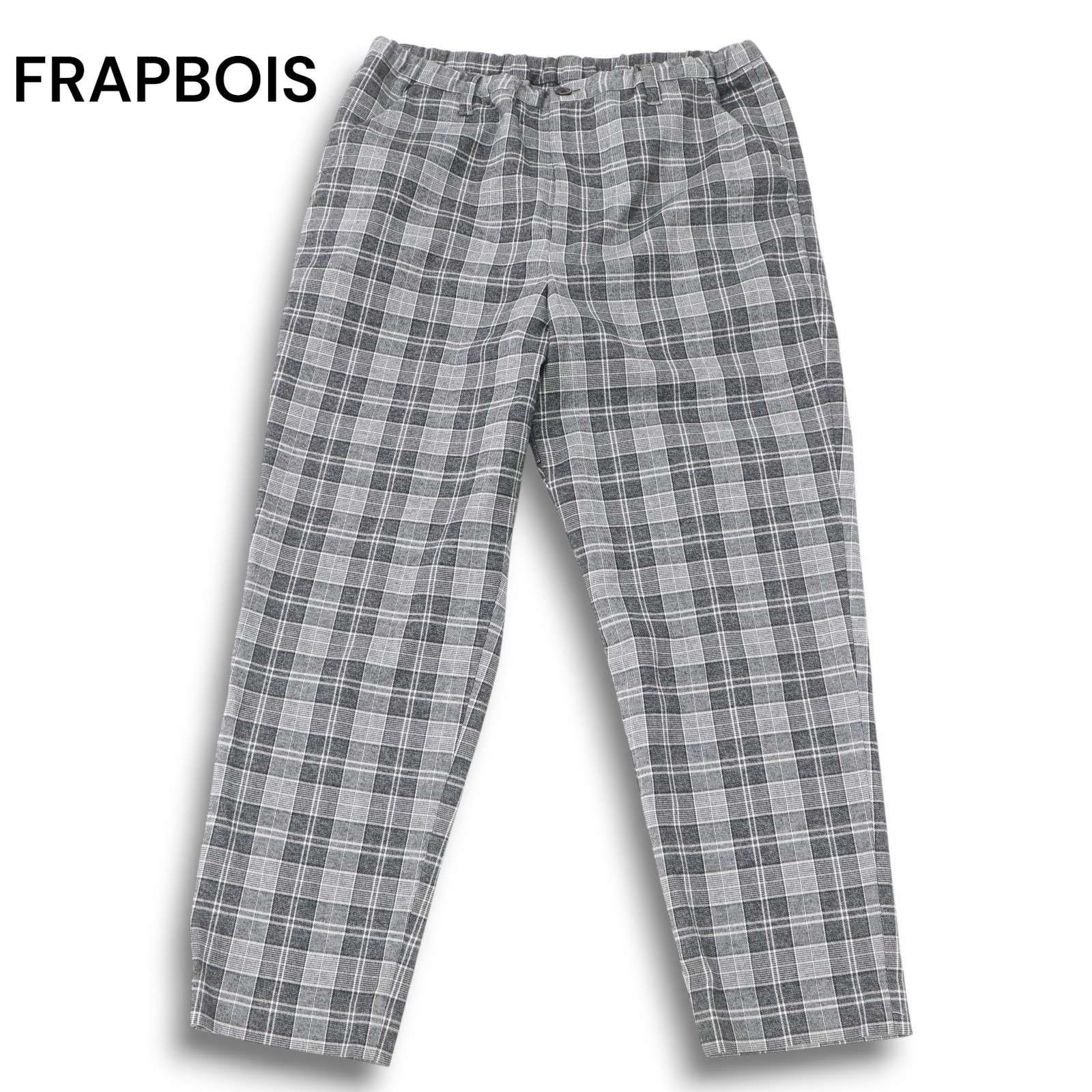 FRAPBOIS フラボア 秋冬 ストレッチ☆ テーパード チェック パンツ Sz
