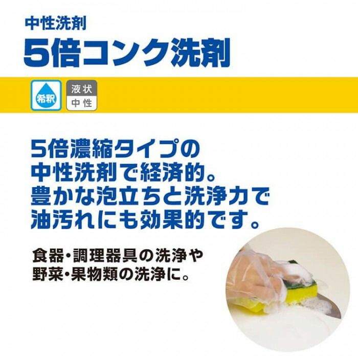 サラヤ 5倍コンク洗剤 10kg 八角BIB 31733