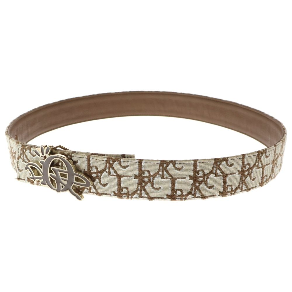 DIOR ディオール 22AW ×Cactus Jack カクタスジャック トラヴィススコット オブリークジャガードベルト ベージュ 4800ZZJOC_H24E