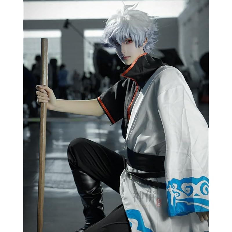 銀魂 坂田銀時 コスプレ 衣装 ウィッグ Amazon | [fun costumes] 銀魂 坂田銀時 衣装+ウィッグ 全セット