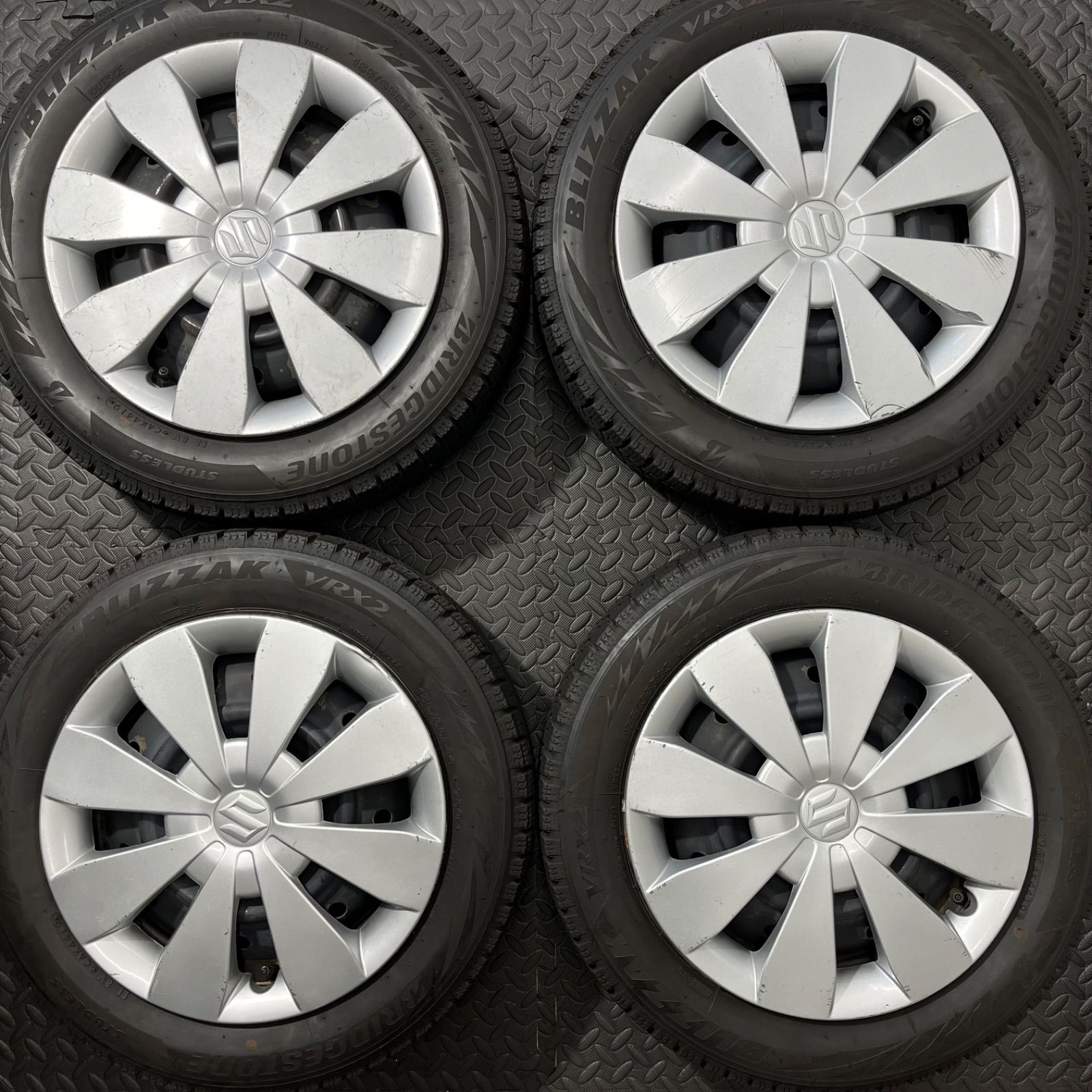 19年 155 65R14 ブリヂストン ブリザックVRX2 スズキ ワゴンR スペーシア スマイル スタッドレスタイヤ