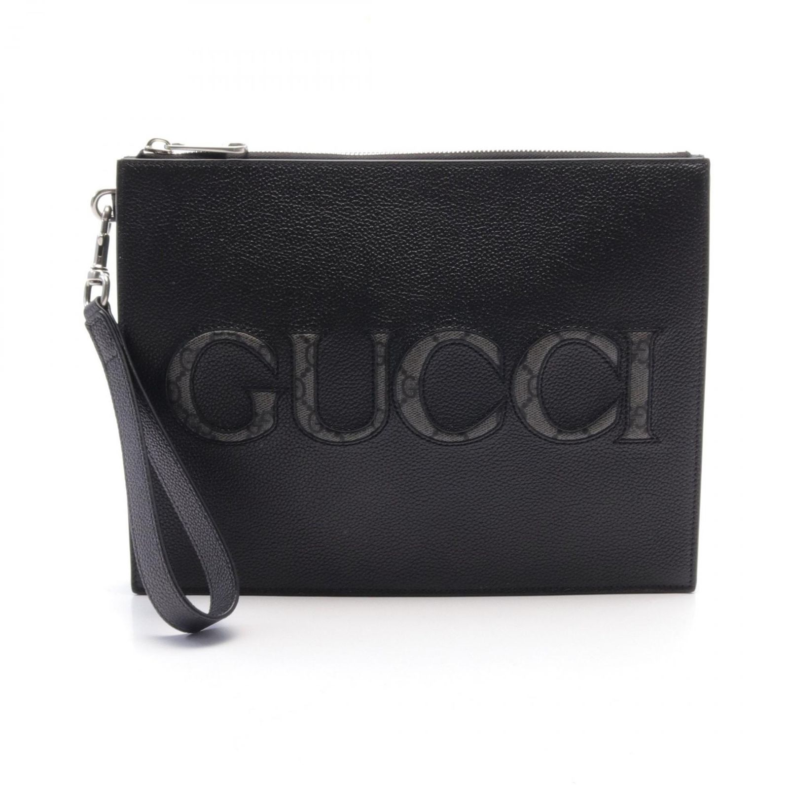 グッチ GUCCI セカンドバッグ クラッチバッグ GGスプリーム 768374AACXC1050 ブラック レザー PVCコーティングキャンバス クラッチバッグ メンズ