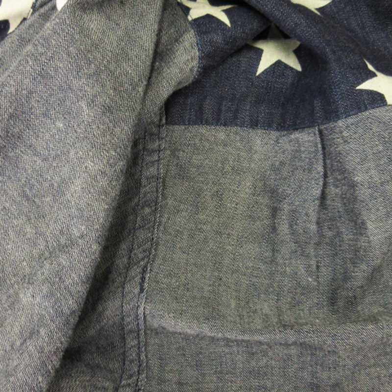 【美品/XL】SOPHNET.　ソフネット　デニムシャツ　ドット　インディゴ 美品/XL】SOPHNET. ソフネット デニムシャツ ドット インディゴ