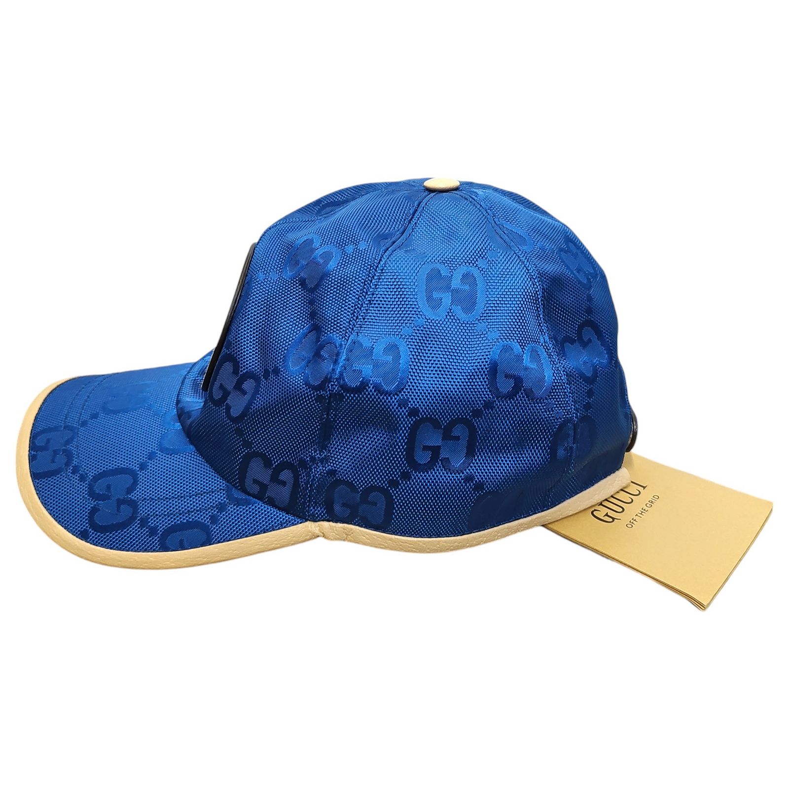 GUCCI ブルー GGパターン キャップ GUCCI ブルー GGパターン キャップ