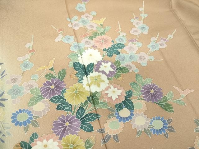 平和屋着物○十日町 加賀草木友禅の第一人者 田村哲彦 訪問着 壺垂れ  