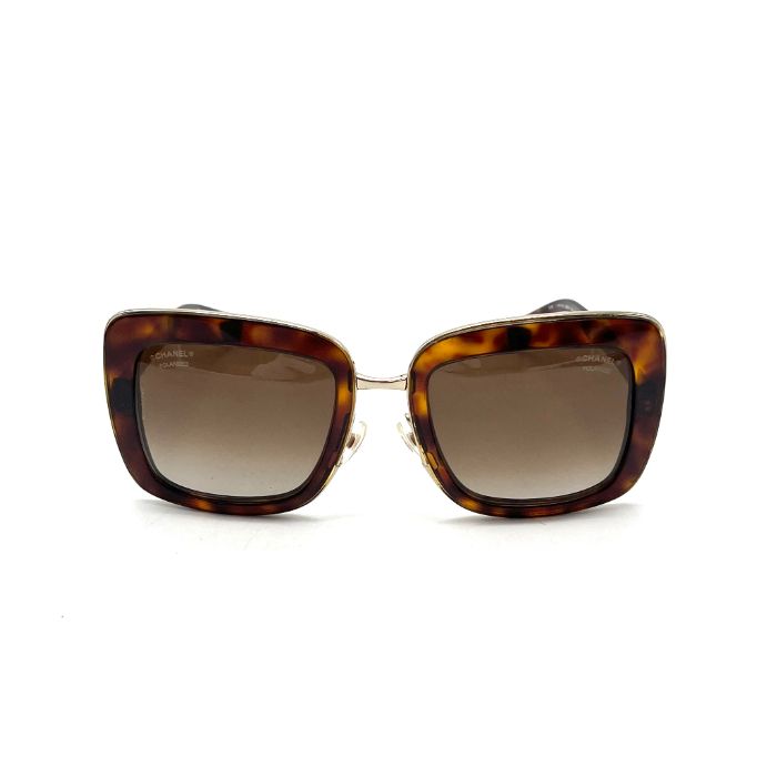 CHANEL シャネル マトラッセ ココマーク ゴールド べっ甲 サングラス eY09293N