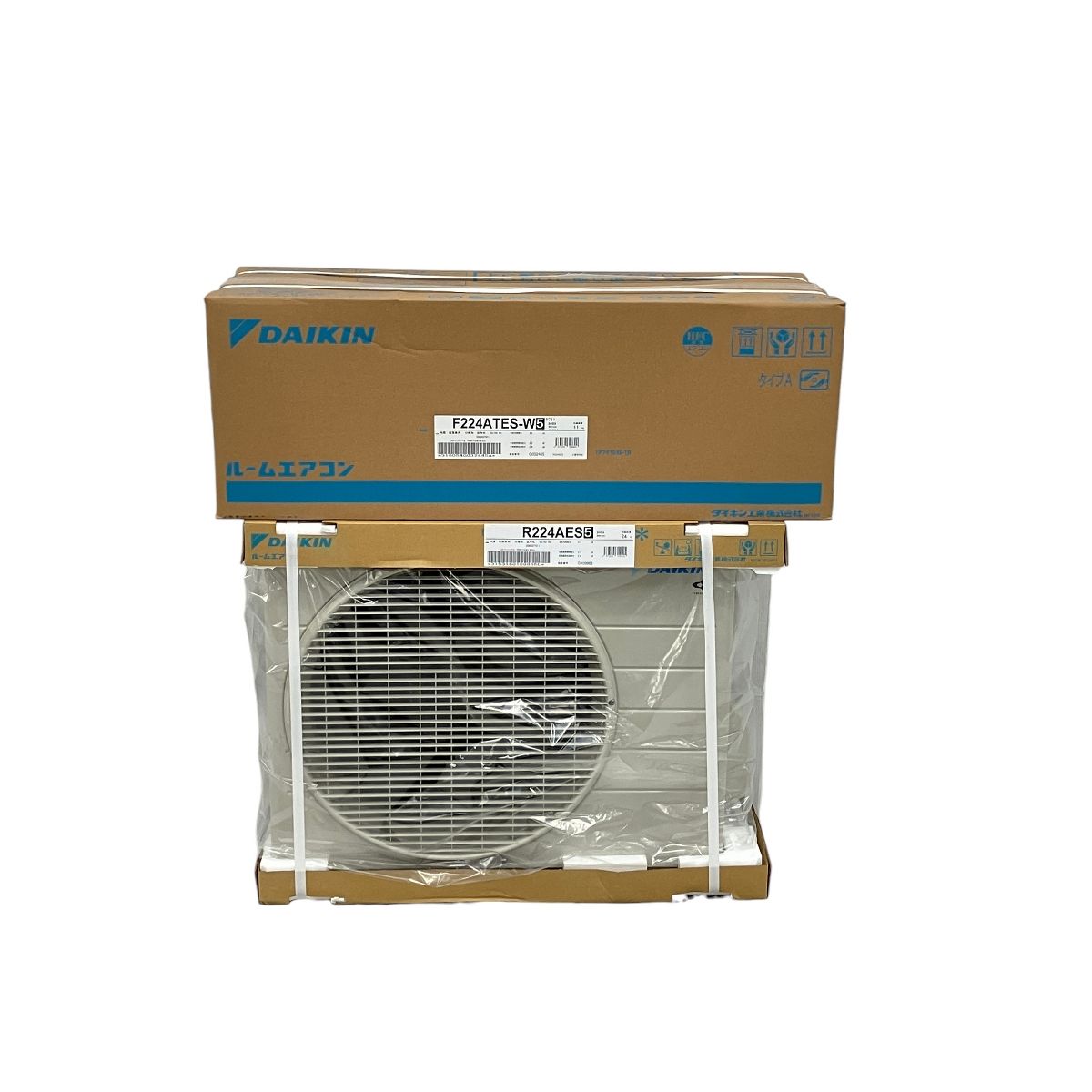 DAIKIN F224ATES-W5|R224AES5 6畳用 エアコン 室内機 室外機 O10014145