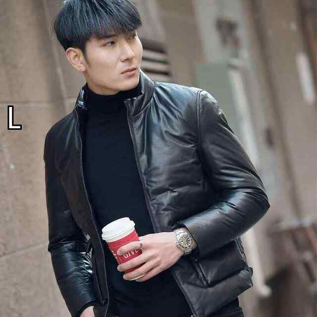 [L]春 コーデ メンズ 用 服 シンプル ファッション オシャレ 大人 かっこいい 大きいサイズ ストリート 紳士服 レザー ジャケット 韓国スタイル スタンドカラー スリム ジャケット 
