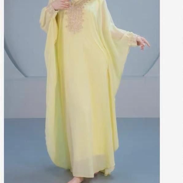 新品未使用 新作 ハリージー ドレス ベリーダンス 競技会用 演技用 広袖 Khaleegy 競技ダンス衣装 パフォーマンスウェア【4カラー選択可能】
