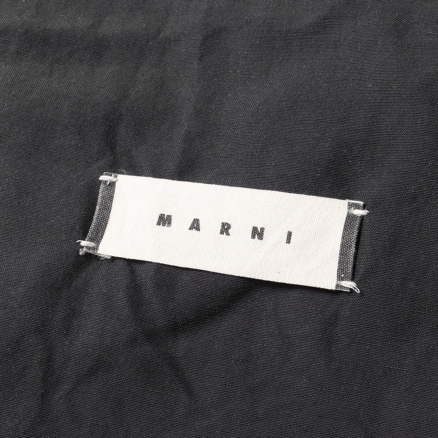 MARNI マルニ コート サイズ:46 フェイクレイヤード フーデッド モッズコート TUMUL01Q00TP281 M51 フィールド パーカー  ネイビー 紺 イタリア製 ブランド アウター ジャケット ブルゾン