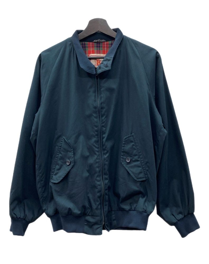 BARACUTA - バラクータ ブルゾン ジップアップ アウター 裏地チェック 30 紺 ネイビー BARACUTA - バラクータ ブルゾン ジップアップ アウター 裏地