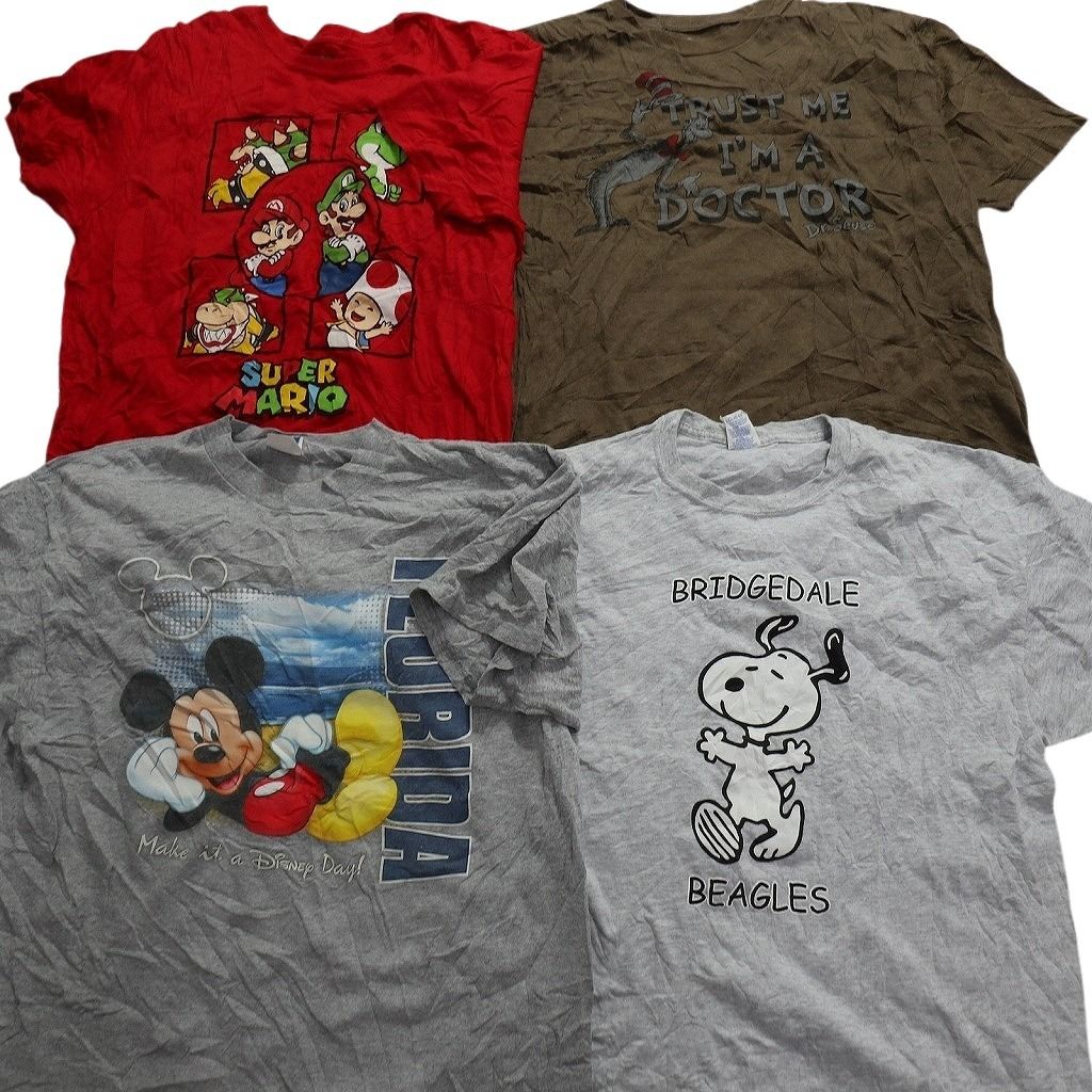 古着卸 まとめ売り キャラクター 半袖Tシャツ 16枚セット (メンズ XL ) ポケモン ラグラッツ マリオ スヌーピー MT9872 - メルカリ