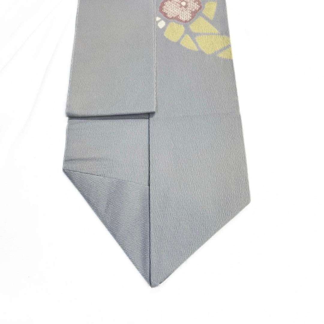 未着用　作家もの　名古屋帯　花模様　リーフ　着物　084a d 作家もの 名古屋帯 塩瀬 京加賀友禅 花模様 着物 084a d - メルカリ