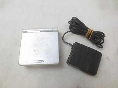 ゲーム ゲームボーイアドバンス 本体 SP AGS-001 グロスシルバー 充電器付き