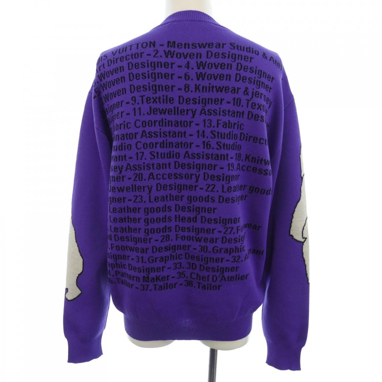 ルイヴィトン LOUIS VUITTON スタジオジャカードクルーネック HNN93WZLL ニット