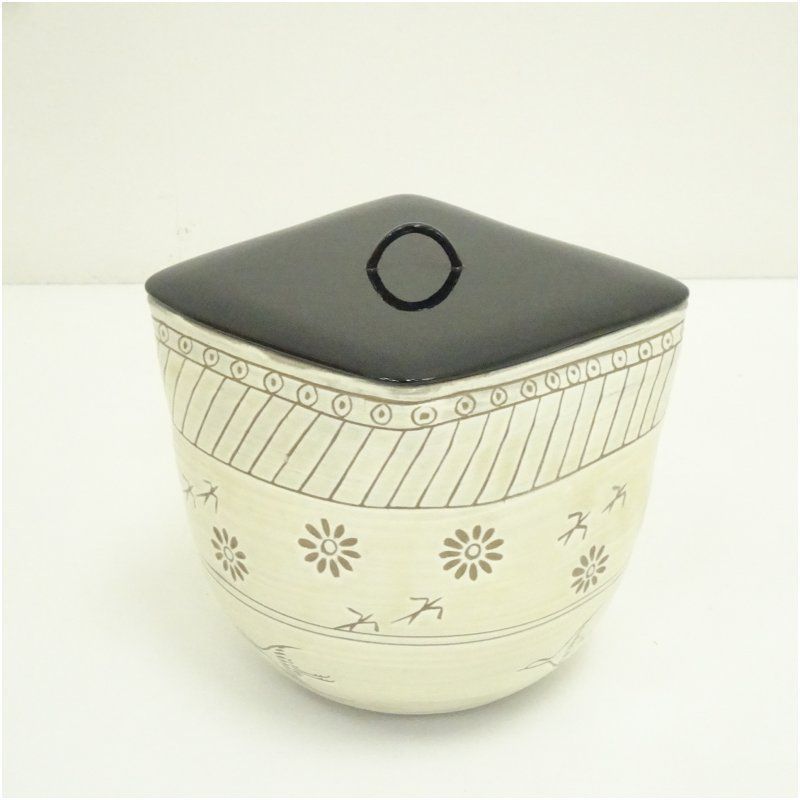 信楽焼 高橋楽斎造 芋頭水指（替蓋付）（共箱） 水指し 茶道 茶道具