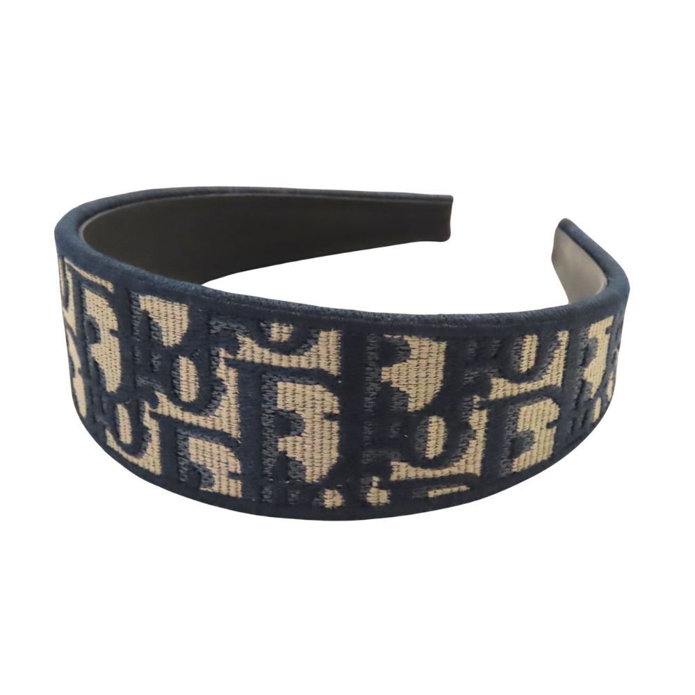 Dior オブリーク トロッター ヘアバンド Dior - ディオール D-OBLIQUE HEADBAND オブリーク総柄 ヘッド