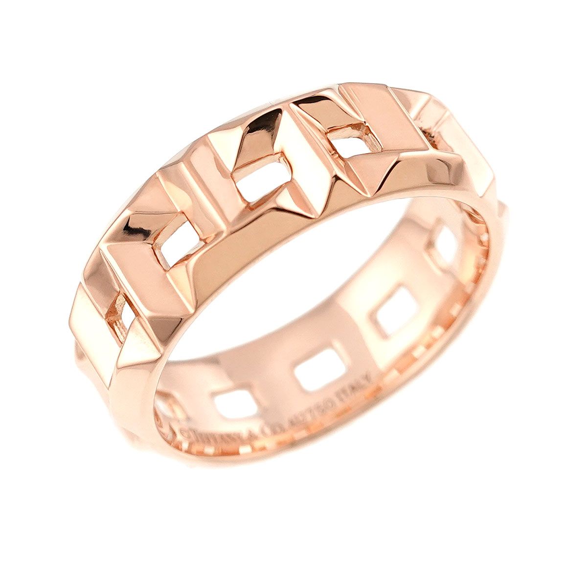 ティファニー Tiffany＆Co. Tトゥルー ワイド 21号 リング 幅8mm K18  
