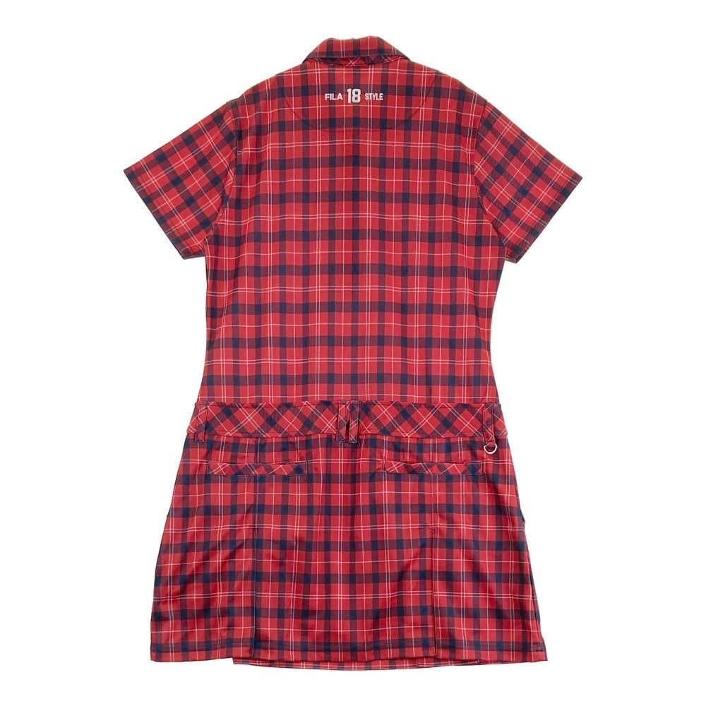 FILA ドット柄レッドワンピース L FILA ドット柄レッドワンピース L